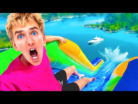 I BUILT THE WORLD'S BIGGEST BACKYARD WATERPARK!!