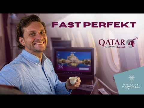 Luxus im Dreamliner ✈️ Qatar Airways 787 Business Class Review - The Travel Happiness