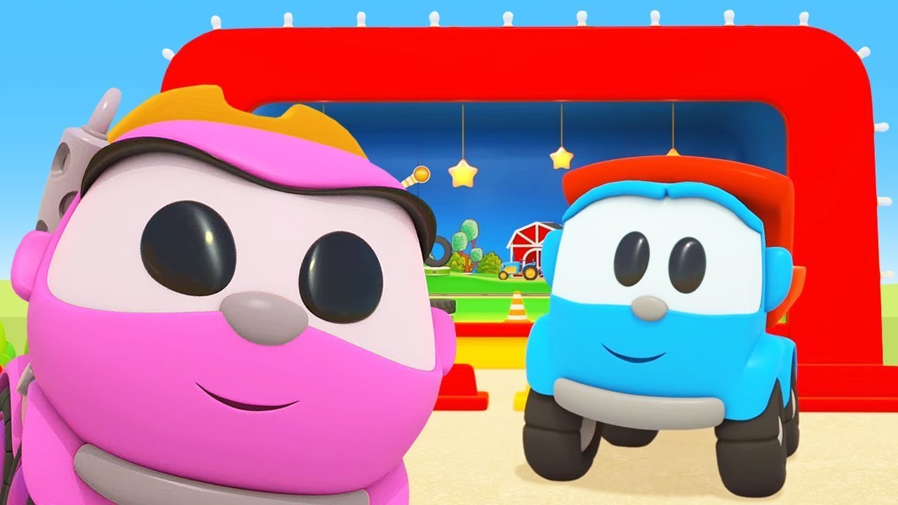 Diversão de verão com Léo, o caminhão! Desenho animado infantil. Desenhos animados em português