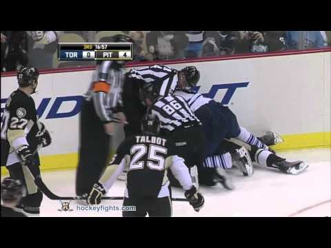 Michael Komisarek vs Michael Rupp Dec 8, 2010