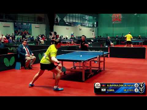 1.BAYBULDIN - BRIL RUSSIAN Championship table tennis настольный теннис
