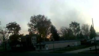 preview picture of video 'White Pigeon fire, seen from my front porch.'