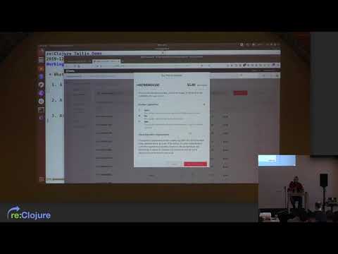 Twillio API with Clojure by Matthew Gilliard - Lightning talk