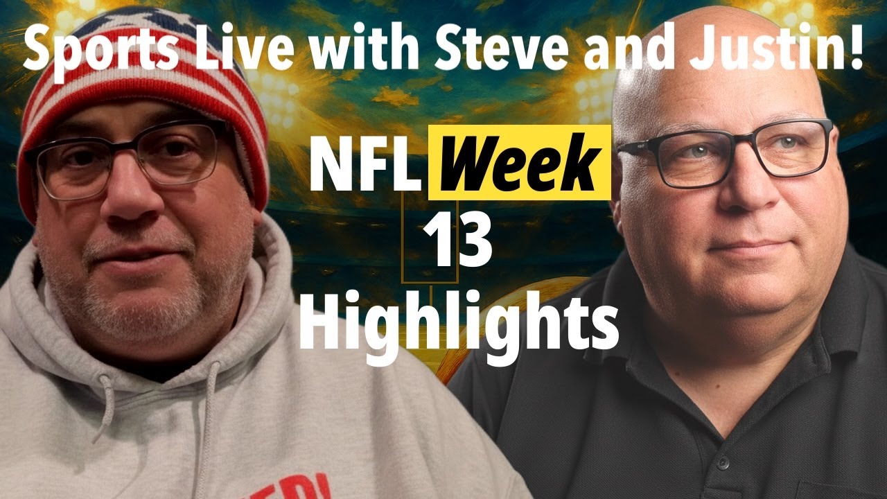 WEEK 13 NFL - Everything Changes! F1 McLaren Debacle and Much More Sports Live with Steve and Justin