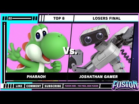 Fusion #280 - The Final 2025 Fusion - Top 8 - Pharaoh (Yoshi) VS Joshathan Gamer (R.O.B) - SSBU