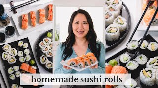 how to make homemade sushi rolls