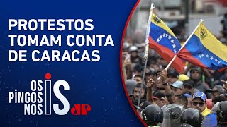 Milhares de manifestantes da oposição cobram que Maduro divulgue atas eleitorais