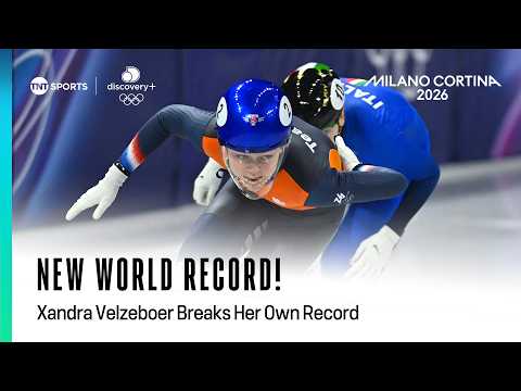Xandra Velzeboer breaks the WORLD RECORD in Women's Short track 500m! 🤯 | Winter Olympics 2026