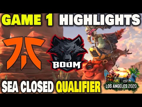 FNATIC vs BOOM Esports Game 1 ESL One Los Angeles 2020 SEA Closed Qualifier