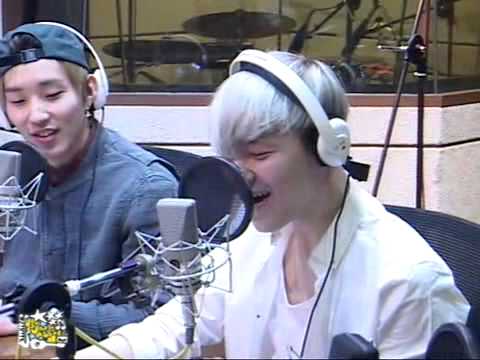 140226 B.A.P switching their part in 1004 @ MBC Younha's Starry Night Radio