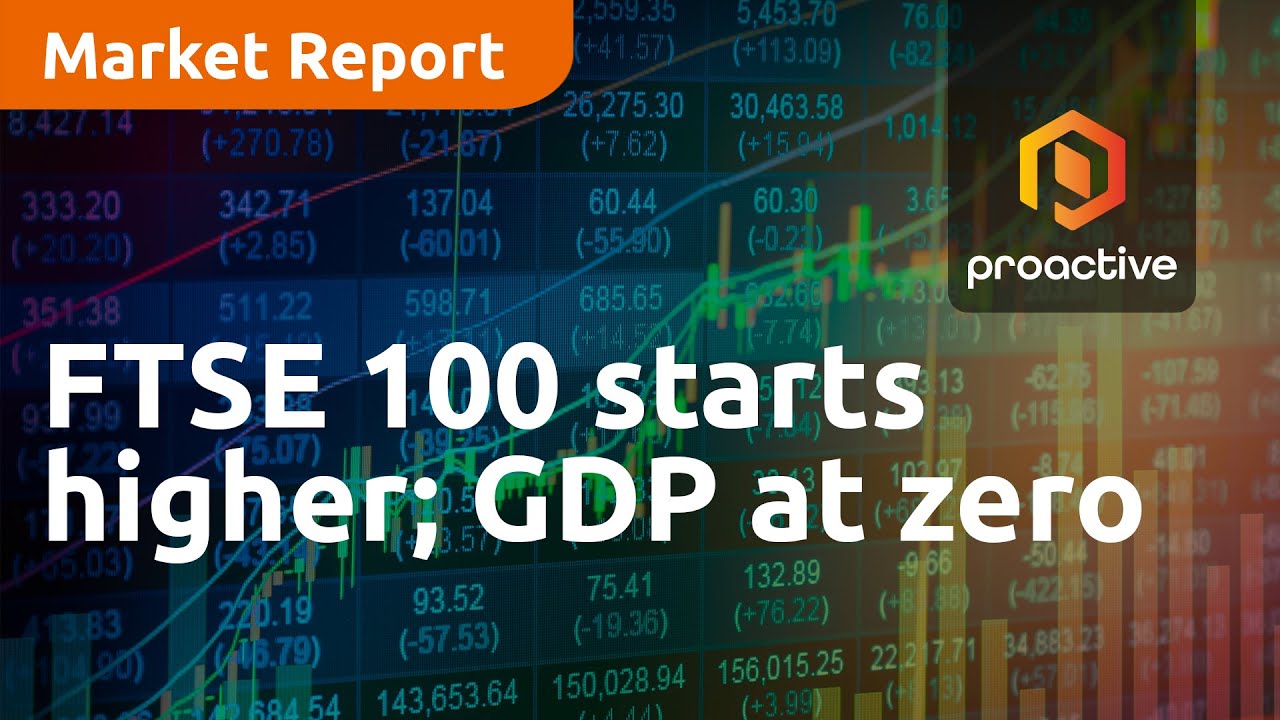 FTSE 100 starts higher as GDP at zero beats expectations - Market Report