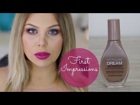 Maybelline Dream Wonder Fluid Touch Foundation First Impressions Video