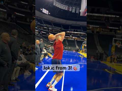 Nikola Jokic’s shooting form is WILD! 🃏 | #Shorts