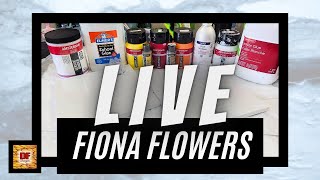Fiona Flowers With @Fiona-Art New Mix & My Old Mix | Acrylic Pouring | LIVE Stream | Fluid Art