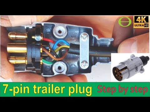 How to wire a 7 pin trailer plug (diagram shown)