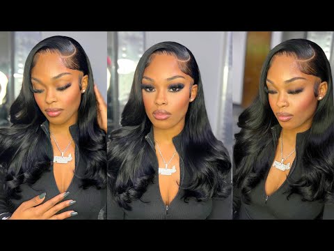 Super Laid Wig Install 🖤 | Body Wave Wig ft .