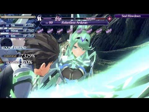 Xenoblade Chronicles 2 New Game Plus 1.4 - Green Aegis Lv4 Special Damage Caps
