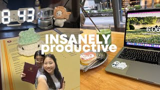 INSANELY productive study vlog | a level results, uni applications, volunteering, courses 🧠📚