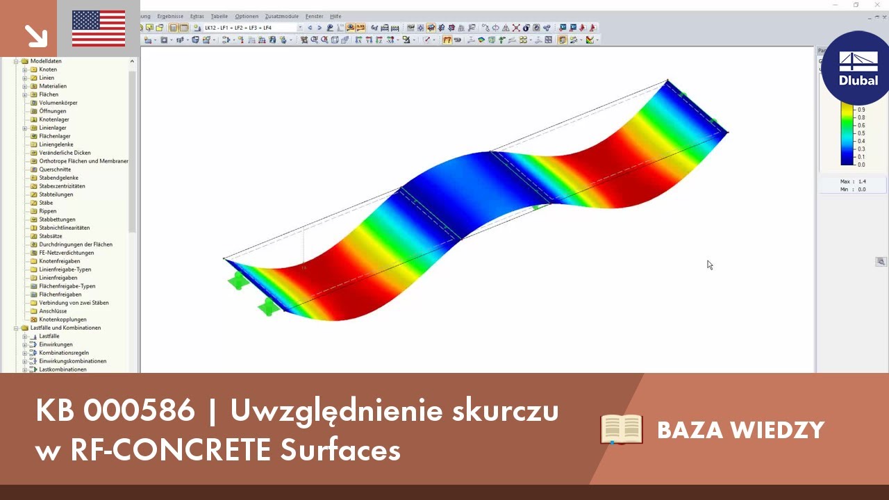 KB 000586 | Uwzględnienie skurczu w RF-CONCRETE Surfaces