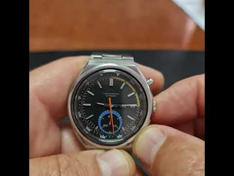 Vintage Seiko Chronograph Blue Eye 6139-7060 from February 1976