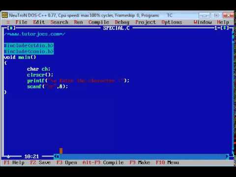 Special Characters in C Programming Tamil