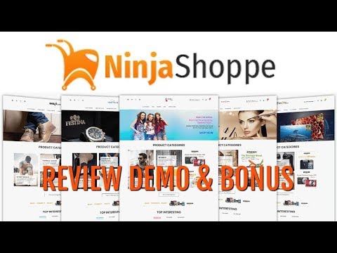 NinjaShoppe Review Demo Bonus - Self Updating Affiliate Stores In Minutes Video