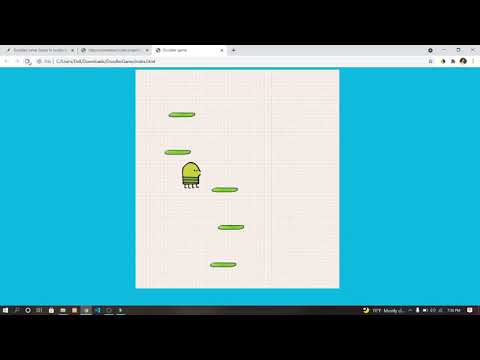 Doodler Jump Game In Javascript With Source Code Source Code Projects