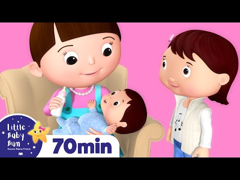 New Baby Brother & Sister | New Sibling Songs | Baby Nursery Rhymes - Learn with Little Baby Bum
