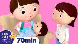 New Baby Brother & Sister | Plus More Nursery Rhymes | Over 60 Mins Compilation from LittleBabyBum!