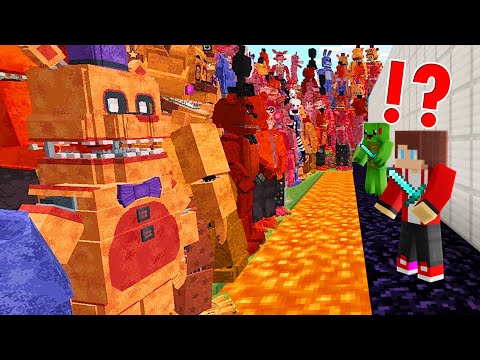 1000 FNAF vs Security House Battle - Minecraft