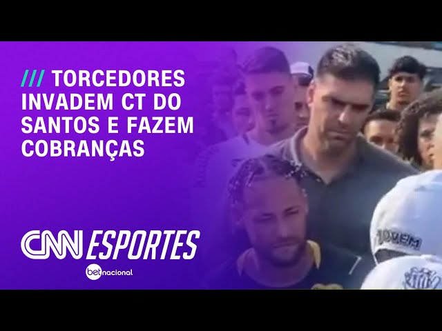 Invasão ao CT do Santos teve portão quebrado, cobrança a Neymar e ameaças | CNN NOVO DIA