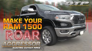 Aggressor Cutout Pipe Kit 2019 Dodge RAM 1500 5.7L - video thumbnail 3