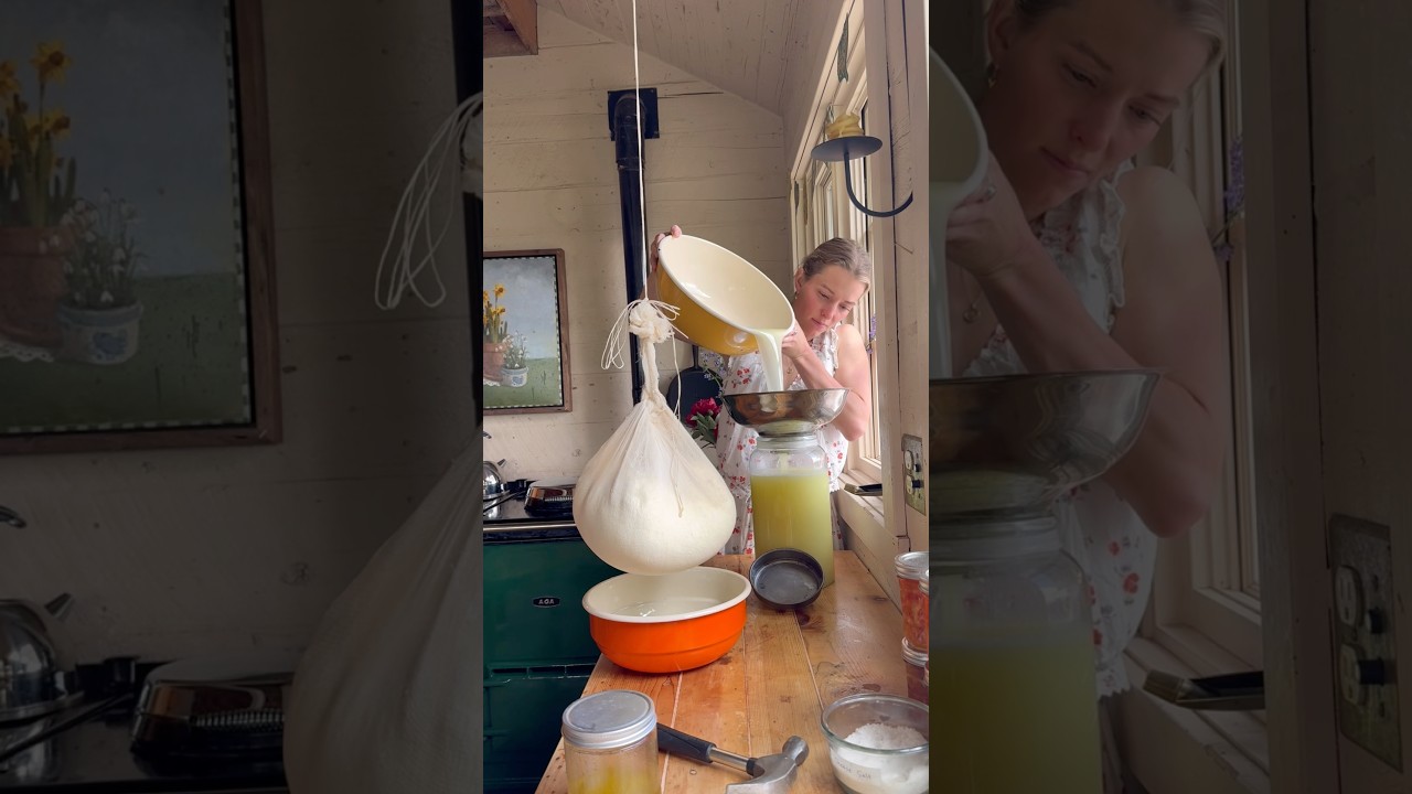 Multitasking this AM - sourdough, spinach soup, and homemade feta