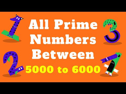 All Prime Numbers List Between - 5000 Up To 6000