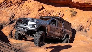 I Had to Winch Out on Sliplock Gulch (Sand Hollow,  Utah) in my 2025 Chevy Colorado ZR2