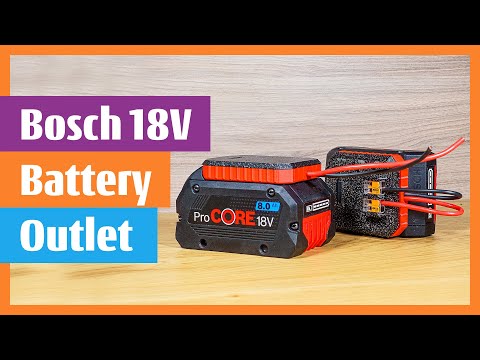 Bosch 18V Battery Outlet Adapter ProCORE GBA Ampshare Testing Charging Powering devices