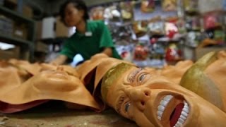 Raw: Demand for Trump Masks Surges