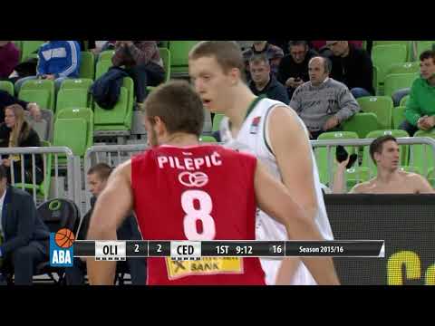 ABA Liga 2015/16, Round 23 match: Union Olimpija - Cedevita (7.2.2016)