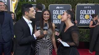 Rami Malek Red Carpet Interview - Golden Globes 2019