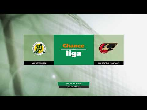 SESTŘIH: Vsetín - Prostějov 4:3p (2. čtvrtfinále playoff, 02.03.2019)