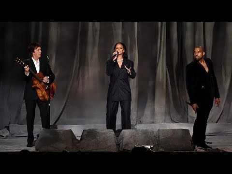 Kanye West, Rihanna, Paul McCartney - FourFiveSeconds (Live at 57th Grammy Awards)