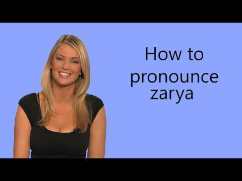 How to pronounce zarya
