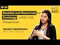 Booklist and Resources for Sociology - UPSC CSE Preparation by IAS Srushti Deshmukh