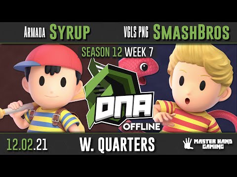 DNA S12:W7 - Armada | Syrup (Ness) Vs. VGLS PNG | SmashBros (Lucas) - W Quarterfinals