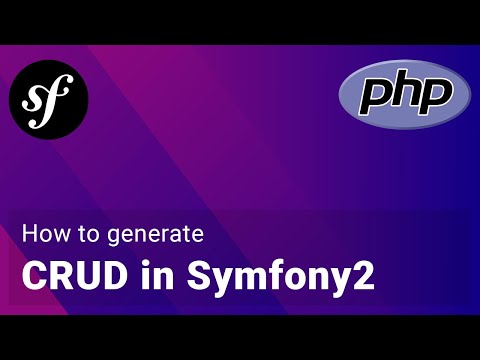 How to generate CRUD from Doctrine entity in Symfony2