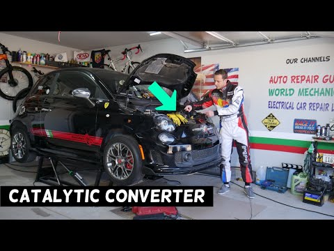 WHERE IS CATALYTIC CONVERTER ON FIAT 500 ABARTH, FIAT 500