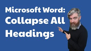 Microsoft Word | Collapse All Headings