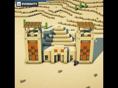 Epic Desert Pyramid Transformation in Minecraft | #shorts