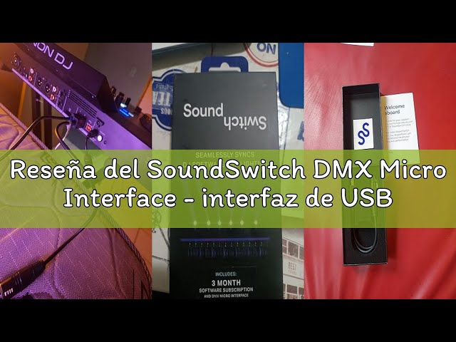 Vídeo relacionado con SoundSwitch DMX Micro Interface - interfaz de USB a DMX ultra compacta con 3 meses de acceso gratuito al software SoundSwitch para crear y personalizar espectáculos y escenas de luz