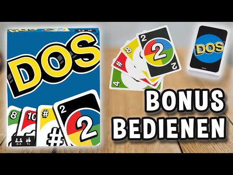 DOS (KARTEN BEDIENEN und BONUS ) - Spielregeln TV (Spielanleitung Deutsch) - MATTEL GAMING (UNO)